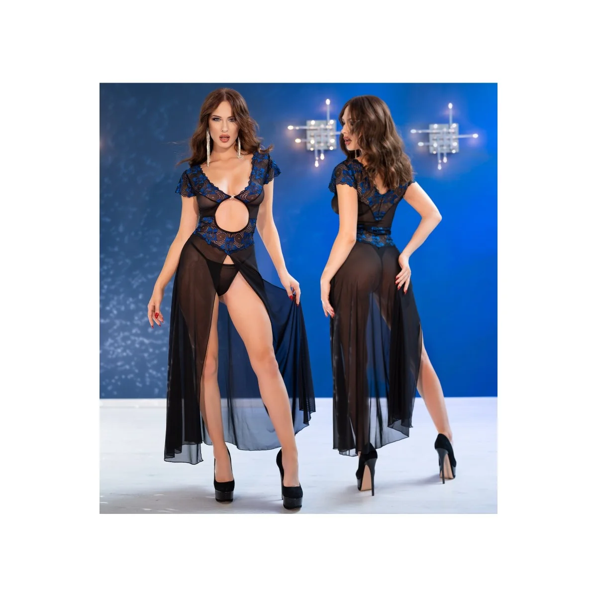 Robe CR4680 blau/schwarz von Chilirose kaufen | Fesselliebe