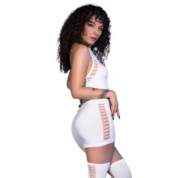 Minikleid CR4397 neonweiß von Chilirose kaufen | Fesselliebe