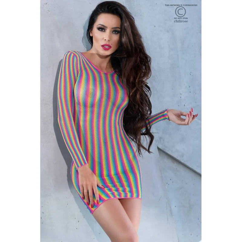 Minikleid CR4334 multicolour von Chilirose kaufen | Fesselliebe