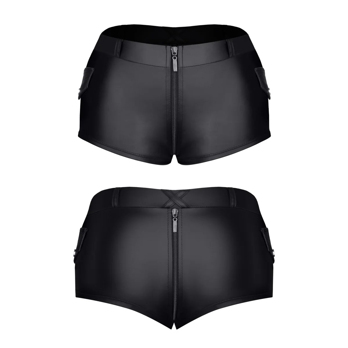 Schwarzer Damen Shorts Tdhella001 von Demoniq Total Domination Collection kaufen | Fesselliebe