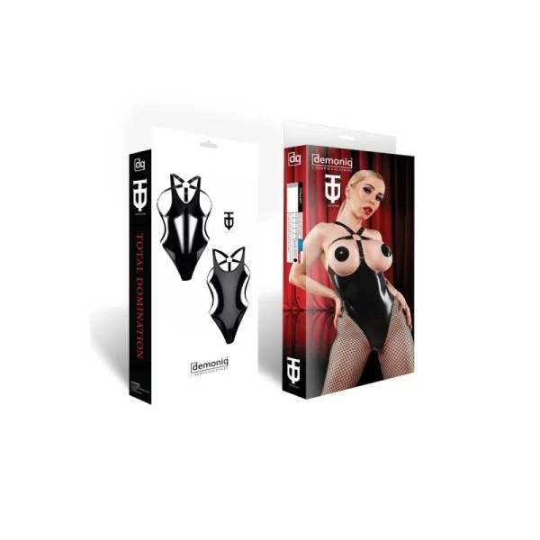 Brustfreier Lack Body TDTanja001 von Demoniq Total Domination Collection kaufen | Fesselliebe