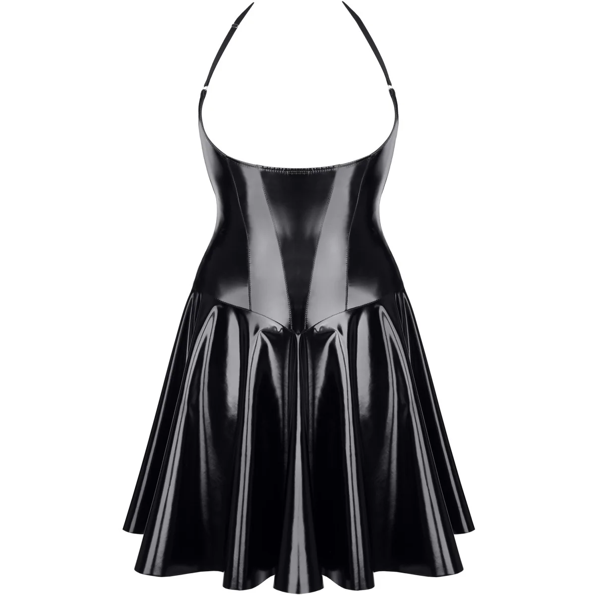 Schwarzes Lack Miniklied Tdjutta001 von Demoniq kaufen | Fesselliebe