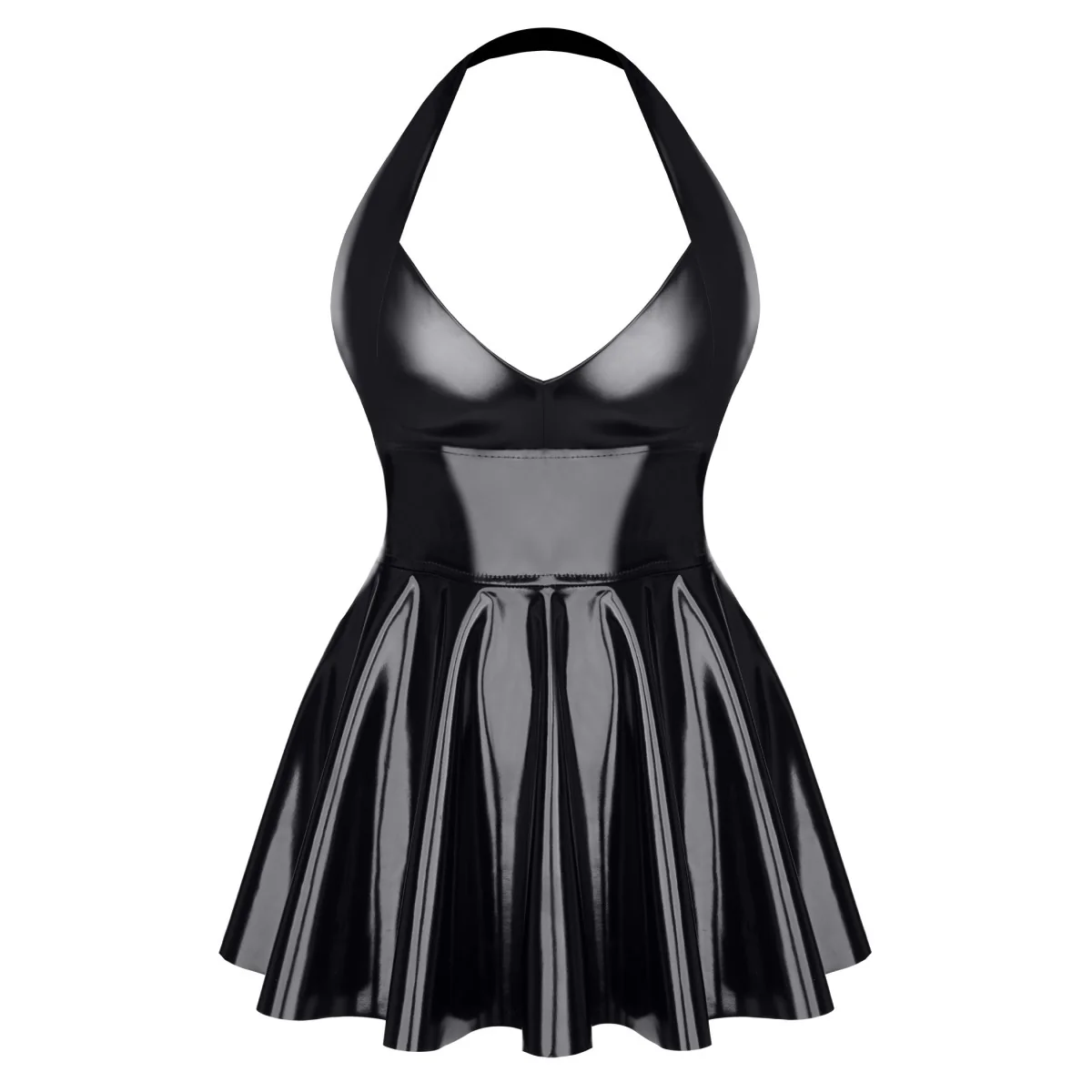 Schwarzes Lack Miniklied Tdsvenja001 von Demoniq kaufen | Fesselliebe