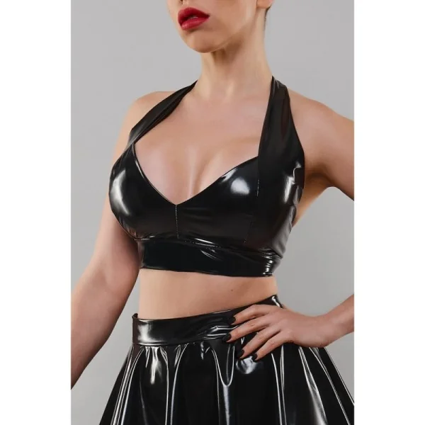 Schwarzes Damen-Top Tdbettina001 von Demoniq Total Domination Collection kaufen | Fesselliebe