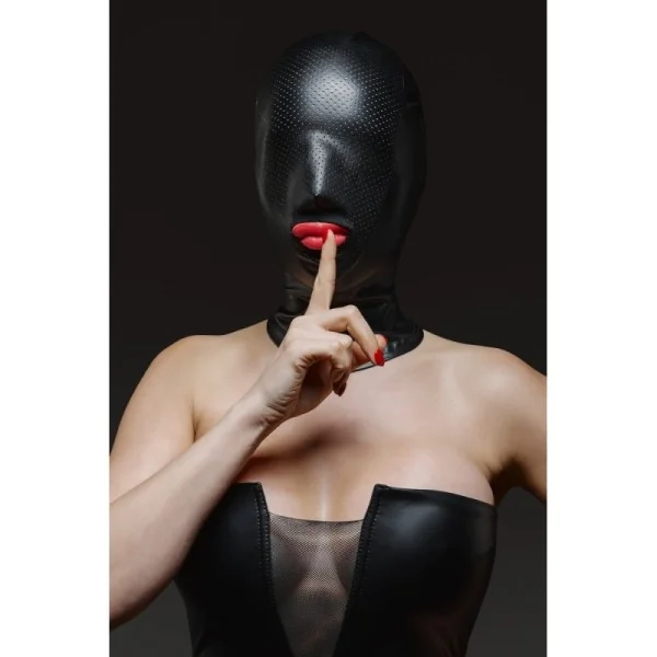 Maske Tdmaskblack001 Schwarz von Demoniq Total Domination Collection kaufen | Fesselliebe