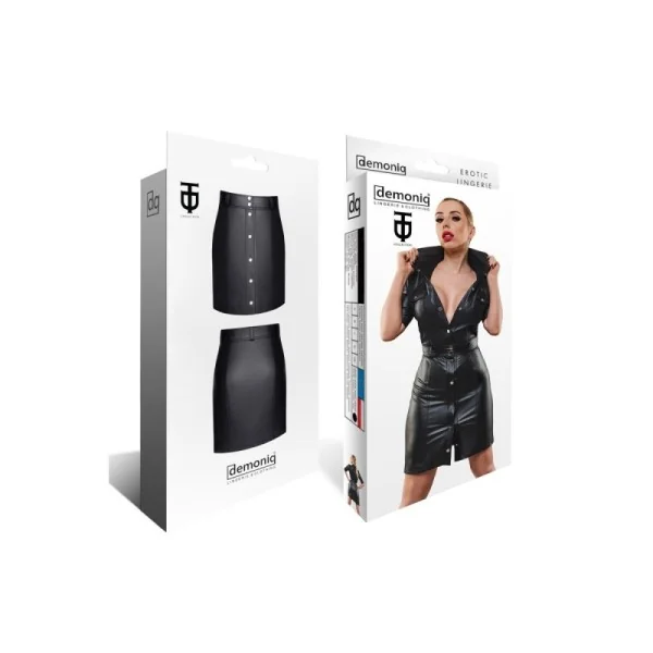 Schwarzer Damen-Rock Tdleonore001 von Demoniq Total Domination Collection kaufen | Fesselliebe