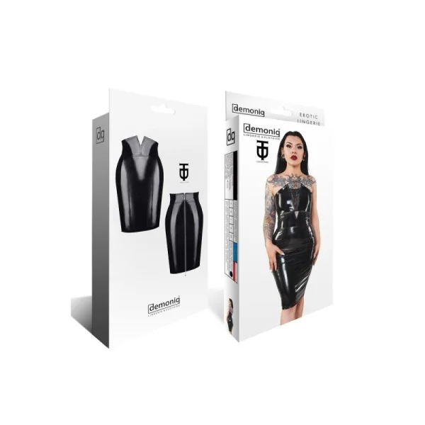 Schwarzer Damen-Rock Tdfinija001 von Demoniq Total Domination Collection kaufen | Fesselliebe