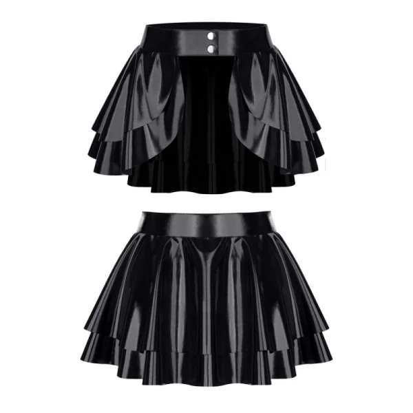 Schwarzer Damen-Rock Tdmadlene001 von Demoniq Total Domination Collection kaufen | Fesselliebe