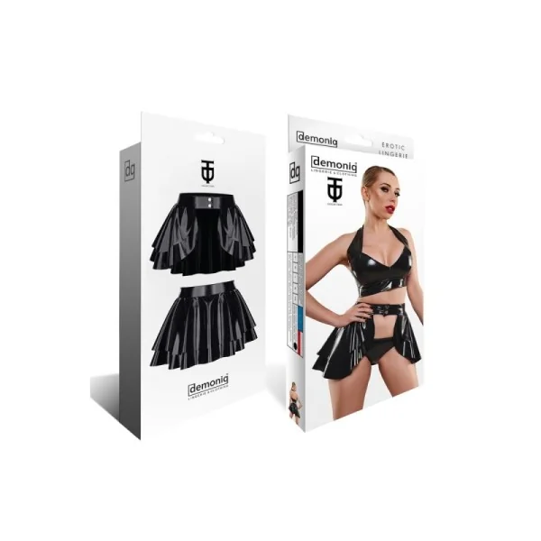 Schwarzer Damen-Rock Tdmadlene001 von Demoniq Total Domination Collection kaufen | Fesselliebe