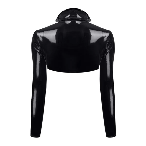 Schwarze Kurze Jacke Tdnele001 von Demoniq Total Domination Collection kaufen | Fesselliebe