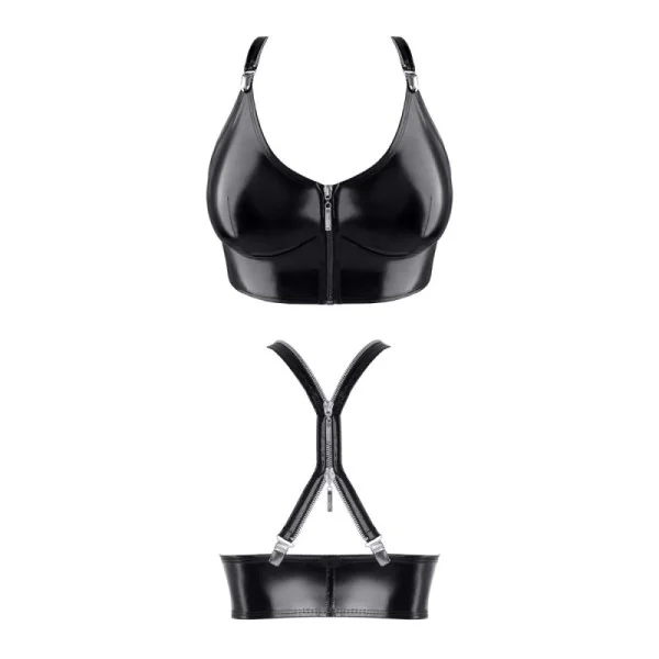 Schwarzes Damen-Top Tdeike001 von Demoniq Total Domination Collection kaufen | Fesselliebe