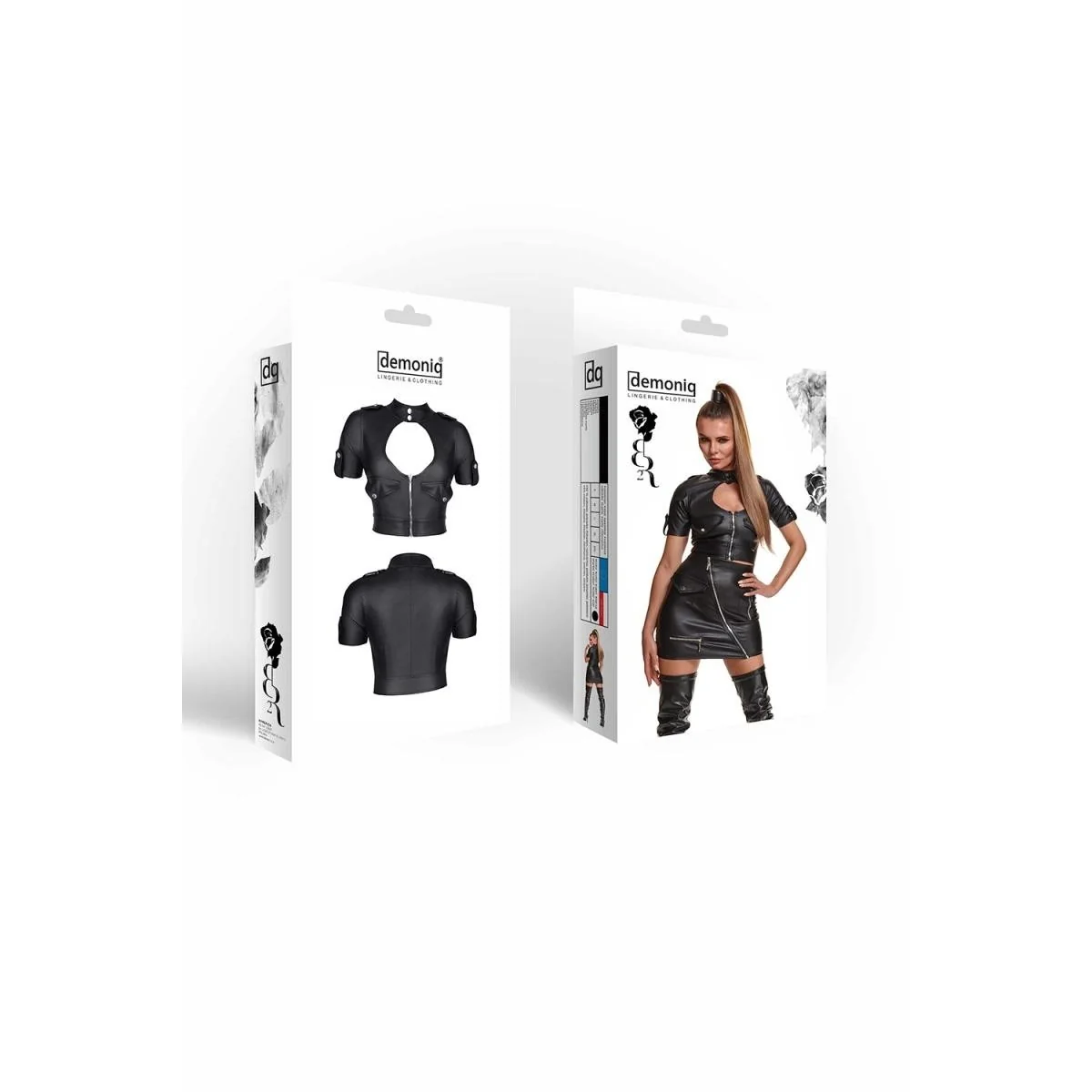 Schwarzes Damen-Top Brenrica001 von Demoniq Black Rose 2.0 Collection kaufen | Fesselliebe