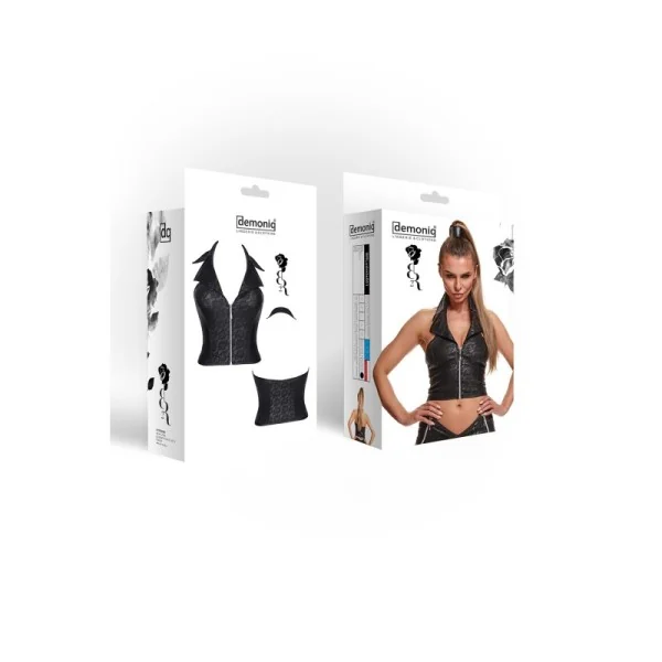 Schwarzes Top Brludmila001 von Demoniq Black Rose 2.0 Collection kaufen | Fesselliebe