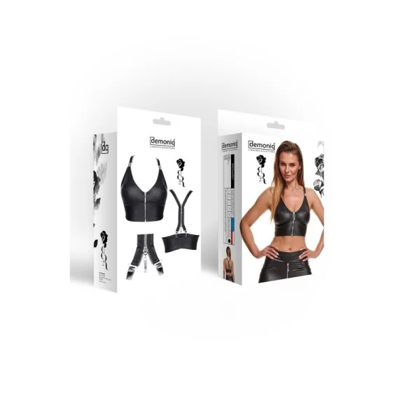 Schwarzes Damen-Top Brzita001 von Demoniq Black Rose 2.0 Collection kaufen | Fesselliebe