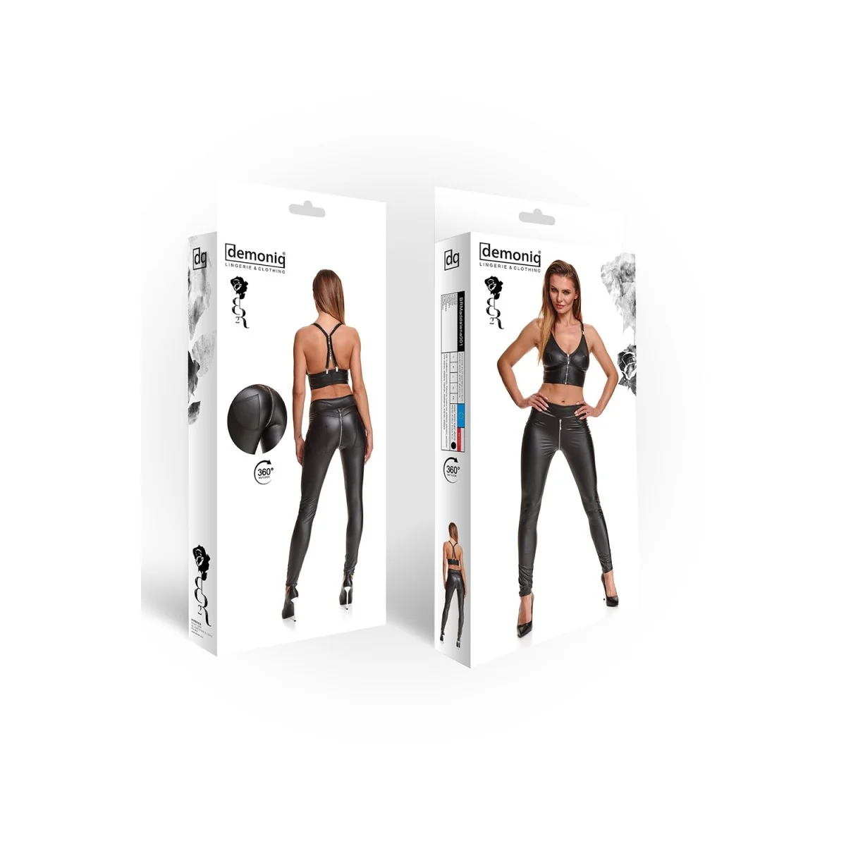 Schwarze Leggings Brmaddalena001 von Demoniq Black Rose 2.0 Collection kaufen | Fesselliebe