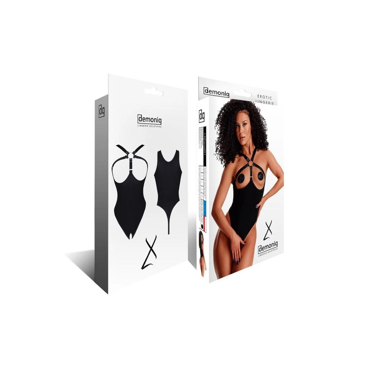Schwarzer Body Ouvert Lxelena001 von Demoniq Ladyx kaufen | Fesselliebe