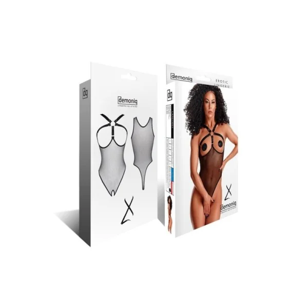 Schwarzer Body Ouvert Lxabril001 von Demoniq Ladyx kaufen | Fesselliebe