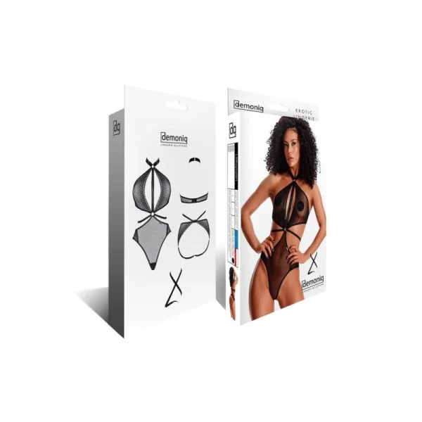 Schwarzer Body Ouvert Lxreyna001 von Demoniq Ladyx kaufen | Fesselliebe