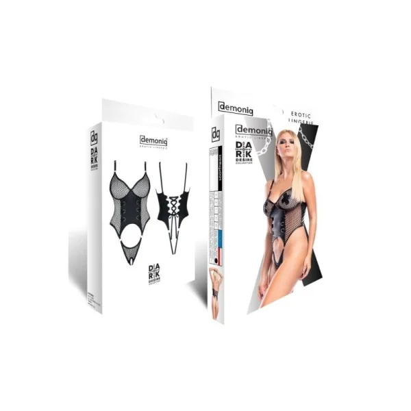 Schwarzer Ouvert Body Ddreja001 von Demoniq Dark Desire Collection kaufen | Fesselliebe