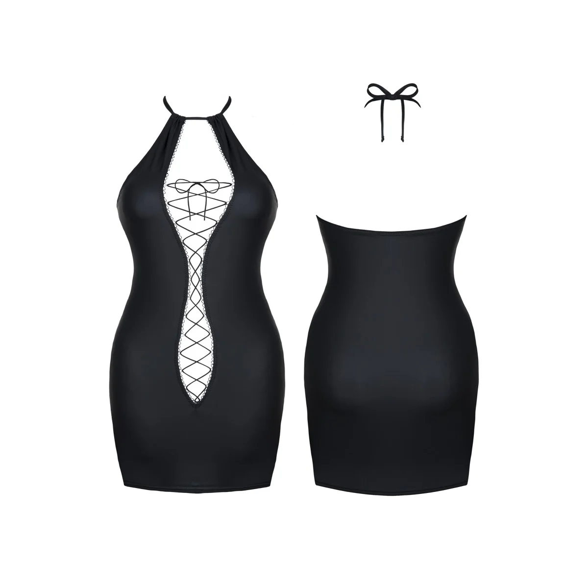 Schwarzes Minikleid Ddfojbe001 von Demoniq Dark Desire Collection kaufen | Fesselliebe