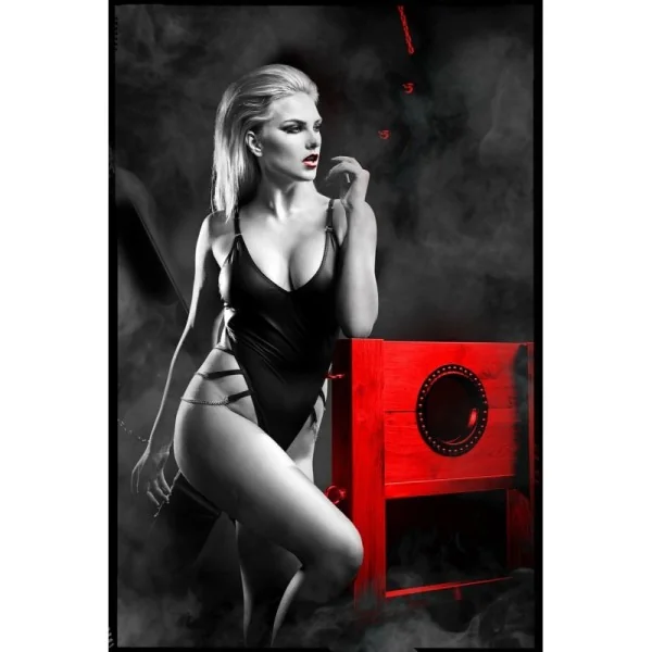 Schwarzer Ketten-Body Ddkery001 von Demoniq Dark Desire Collection kaufen | Fesselliebe