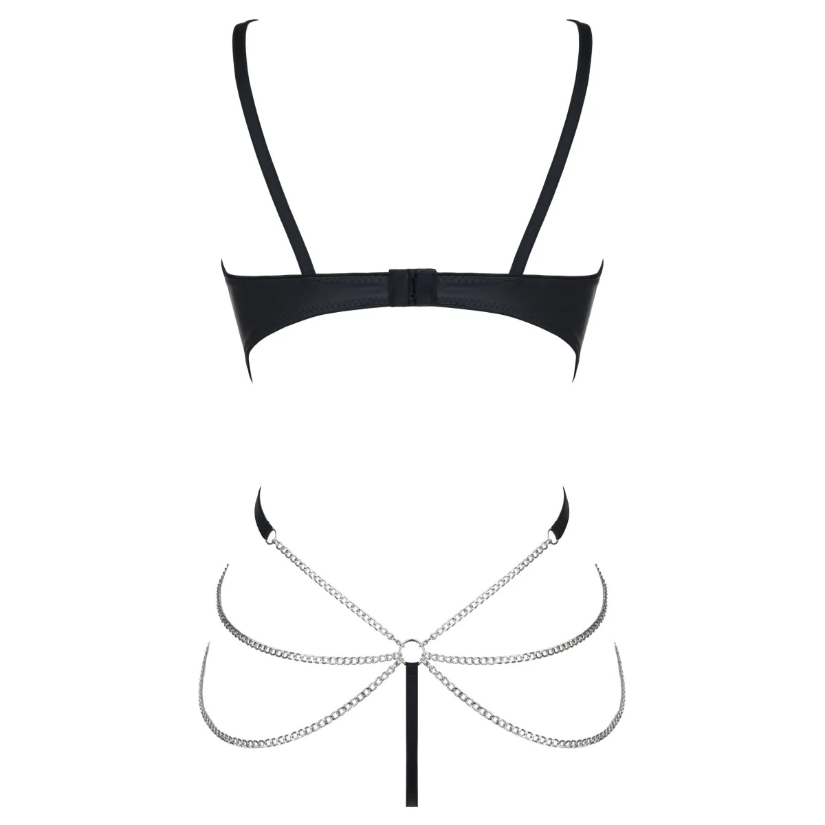 Schwarzer Ketten-Body Ddkery001 von Demoniq Dark Desire Collection kaufen | Fesselliebe