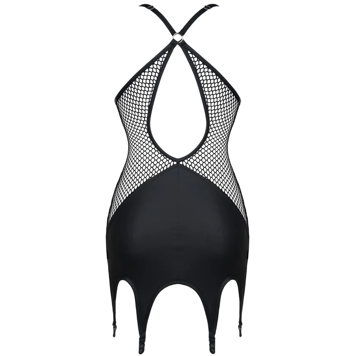 Schwarzes Strapskleid Dderis001 von Demoniq Dark Desire Collection kaufen | Fesselliebe