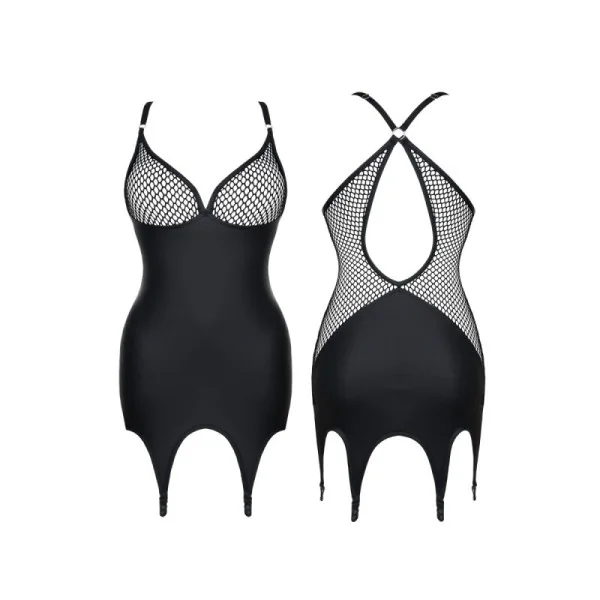 Schwarzes Strapskleid Dderis001 von Demoniq Dark Desire Collection kaufen | Fesselliebe