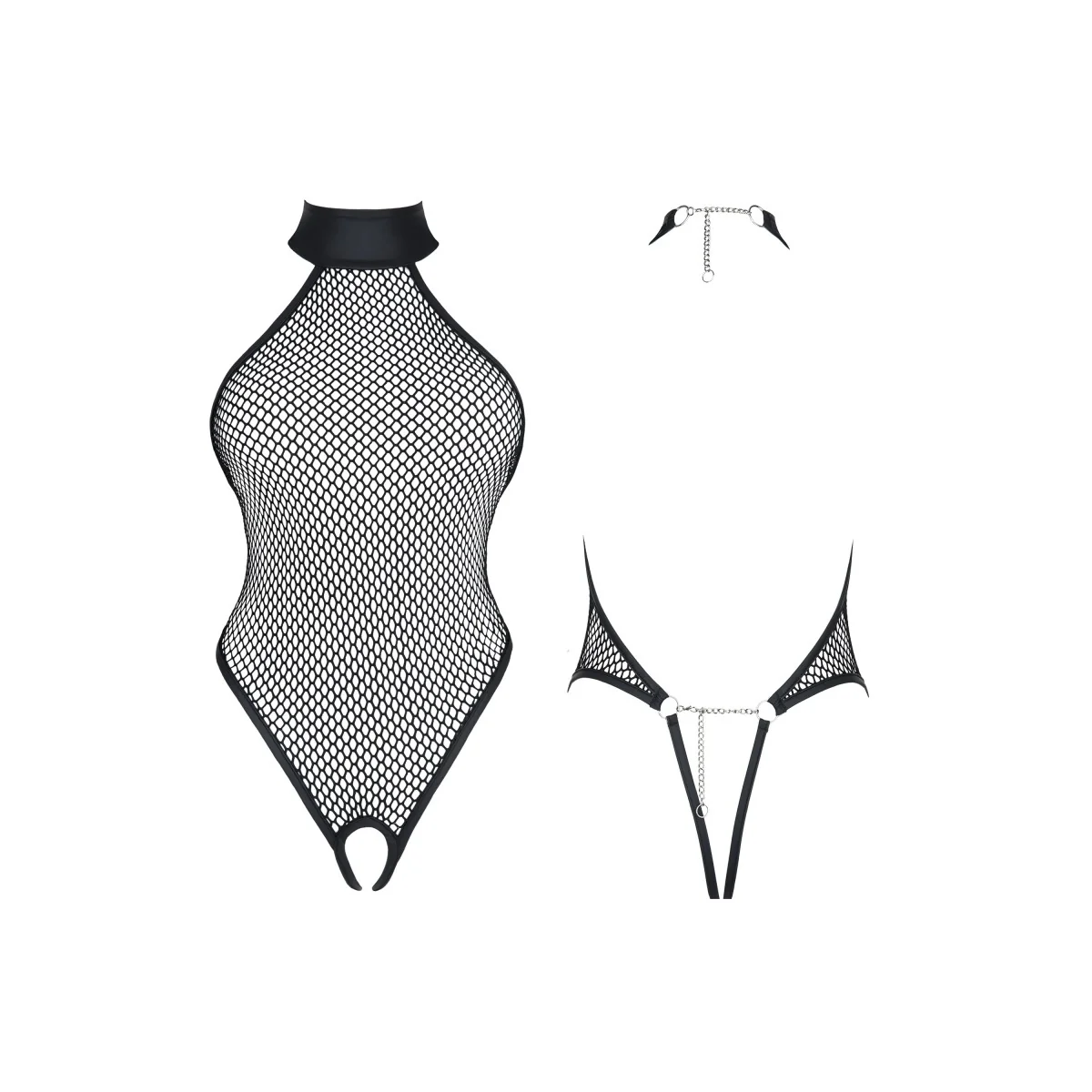 Schwarzer Body Ddharmonia001 von Demoniq Dark Desire Collection kaufen | Fesselliebe