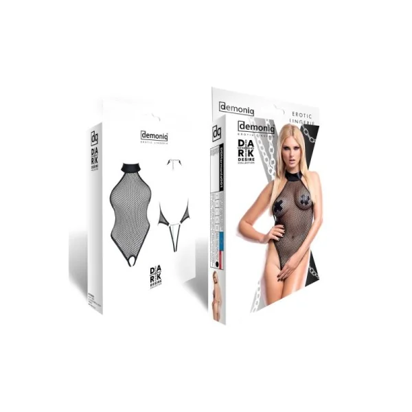 Schwarzer Body Ddharmonia001 von Demoniq Dark Desire Collection kaufen | Fesselliebe