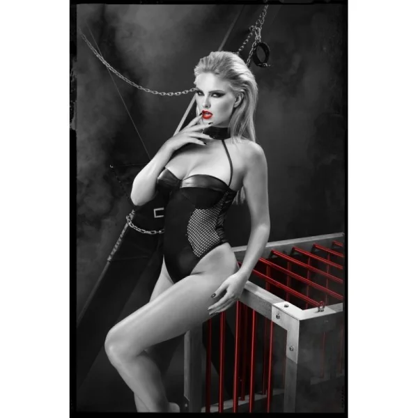 Schwarzer Body Ddketo001 von Demoniq Dark Desire Collection kaufen | Fesselliebe