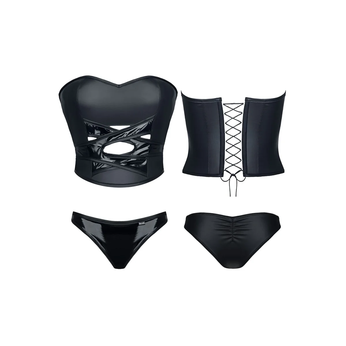 Schwarzes Set De453 von Demoniq Hard Candy Collection kaufen | Fesselliebe