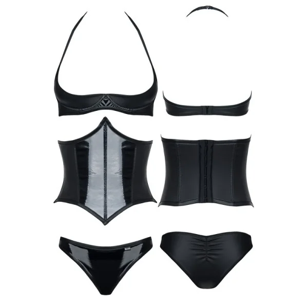 Schwarzes Set De448 von Demoniq Hard Candy Collection kaufen | Fesselliebe
