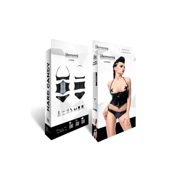 Schwarzes Set De448 von Demoniq Hard Candy Collection kaufen | Fesselliebe