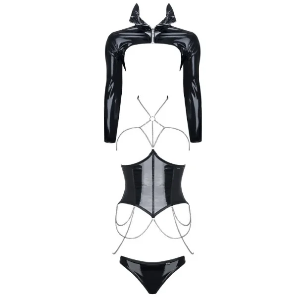 Schwarzes Set De443 von Demoniq Hard Candy Collection kaufen | Fesselliebe