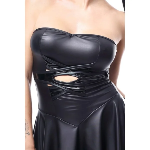 Schwarzes Kleid De438 von Demoniq Hard Candy Collection kaufen | Fesselliebe
