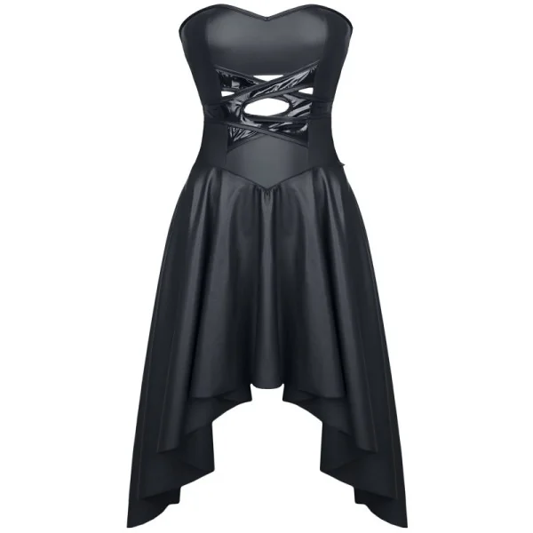 Schwarzes Kleid De438 von Demoniq Hard Candy Collection kaufen | Fesselliebe