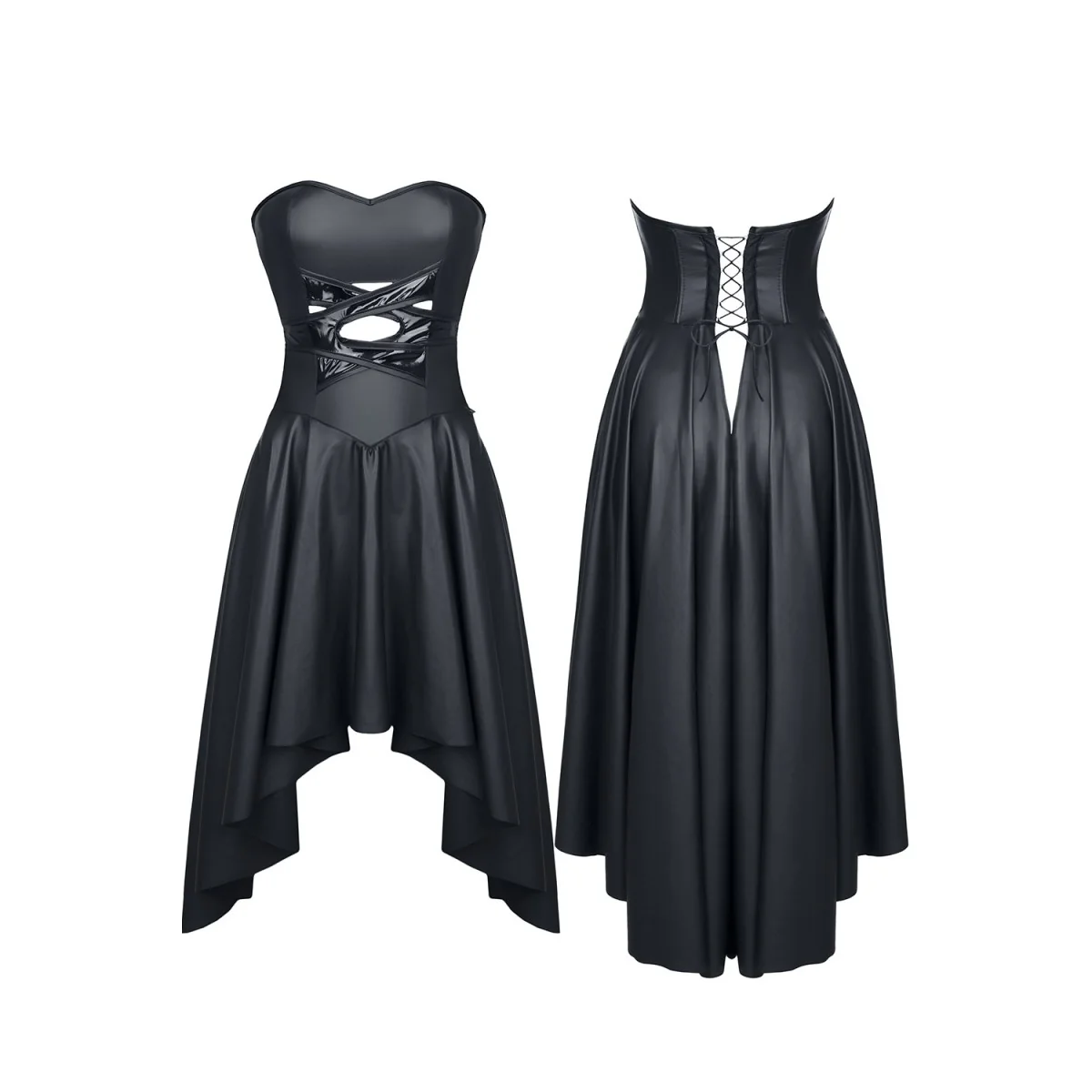 Schwarzes Kleid De438 von Demoniq Hard Candy Collection kaufen | Fesselliebe
