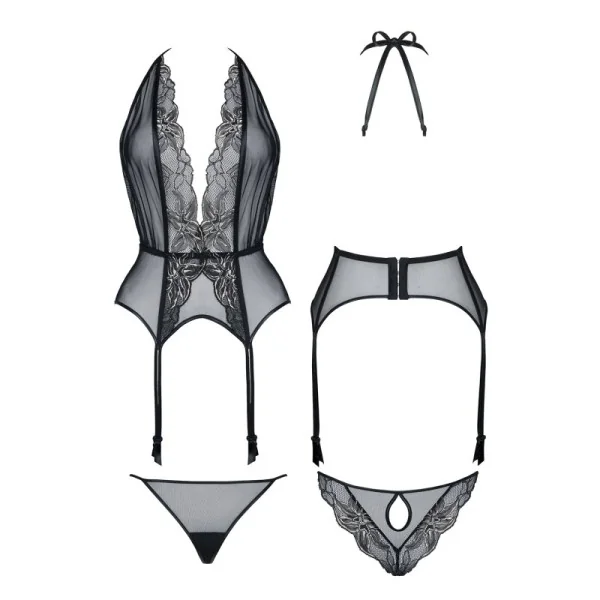 Schwarz/Goldenes Gorset Penelope von Demoniq Magnetic Collection kaufen | Fesselliebe