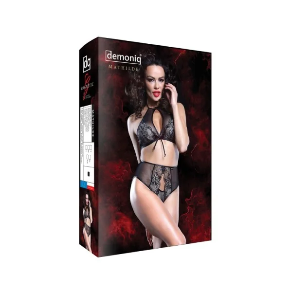 Schwarzes Set Mathilde von Demoniq Magnetic Collection kaufen | Fesselliebe