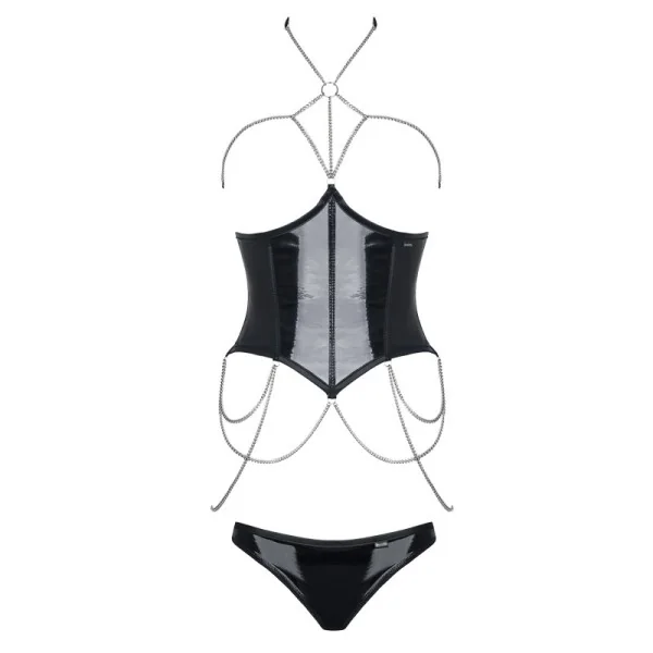 Schwarzes Set Nikoletta von Demoniq Hard Candy Collection kaufen | Fesselliebe