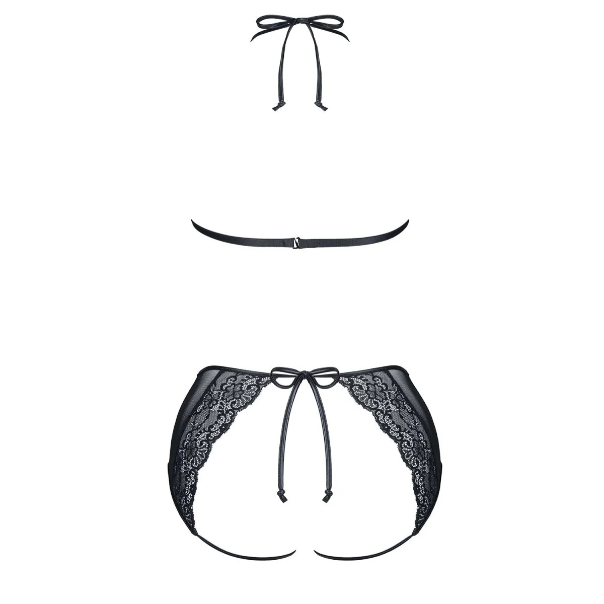 Schwarzes Set Yolande von Demoniq Look At Me Collection kaufen | Fesselliebe