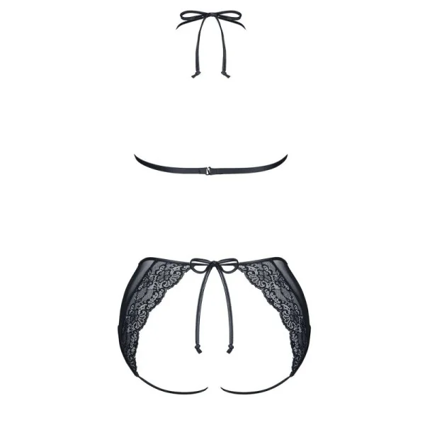 Schwarzes Set Yolande von Demoniq Look At Me Collection kaufen | Fesselliebe