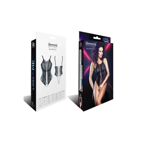 Schwarzer Ouvert Body Margot von Demoniq Look At Me Collection kaufen | Fesselliebe