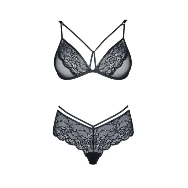 Schwarzes Set Grace von Demoniq Look At Me Collection kaufen | Fesselliebe