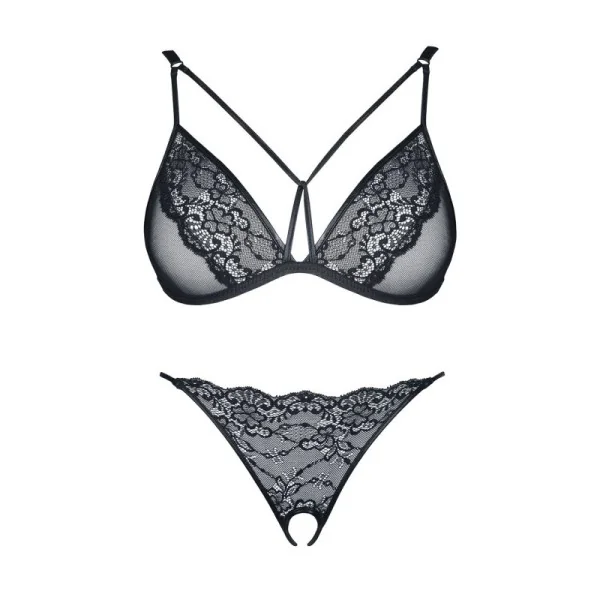 Schwarzes Set Gabrielle von Demoniq Look At Me Collection kaufen | Fesselliebe