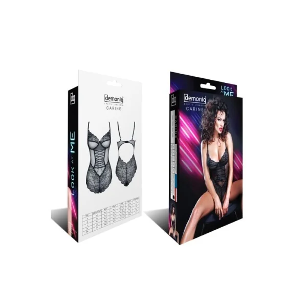 Schwarzer Body Carine von Demoniq Look At Me Collection kaufen | Fesselliebe
