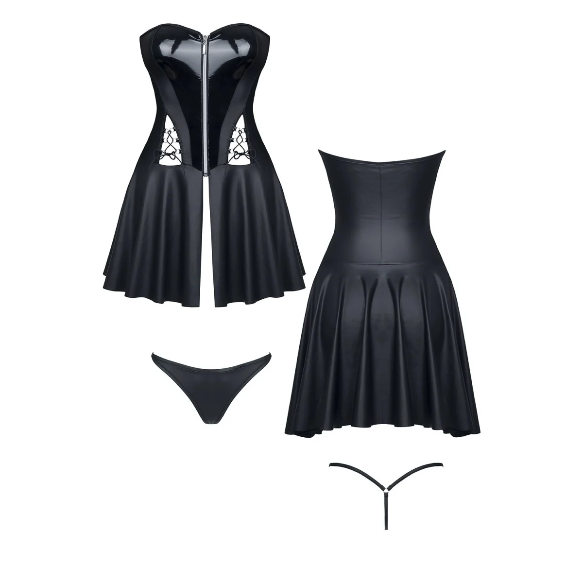 Schwarzes Minikleid Rita von Demoniq Hard Candy Collection kaufen | Fesselliebe