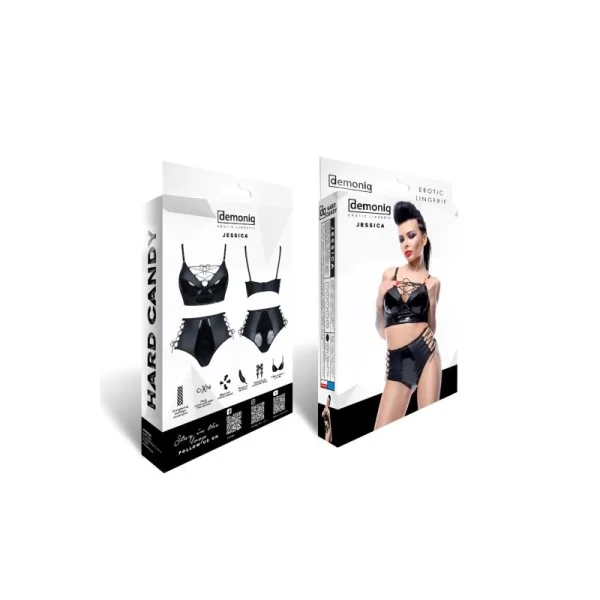 Schwarzes Set Jessica von Demoniq Hard Candy Collection kaufen | Fesselliebe