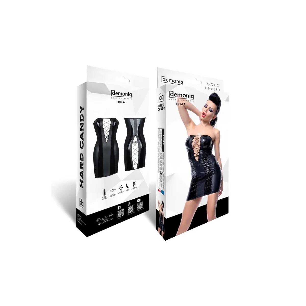 Schwarzes Minikleid Irma von Demoniq Hard Candy Collection kaufen | Fesselliebe